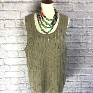 Loft - Slouchy Knit Tank - NWOT - Large